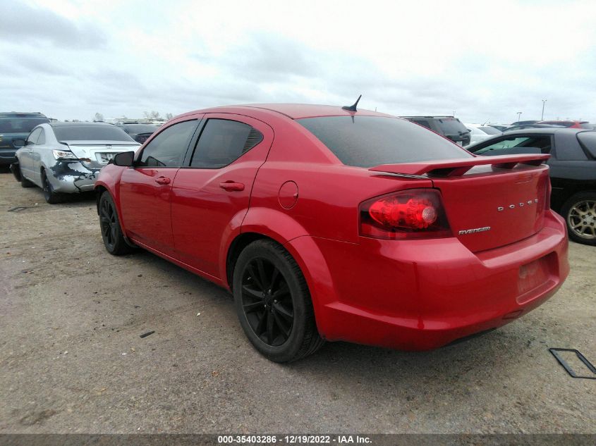 2014 DODGE AVENGER SE 1C3CDZAB1EN181131