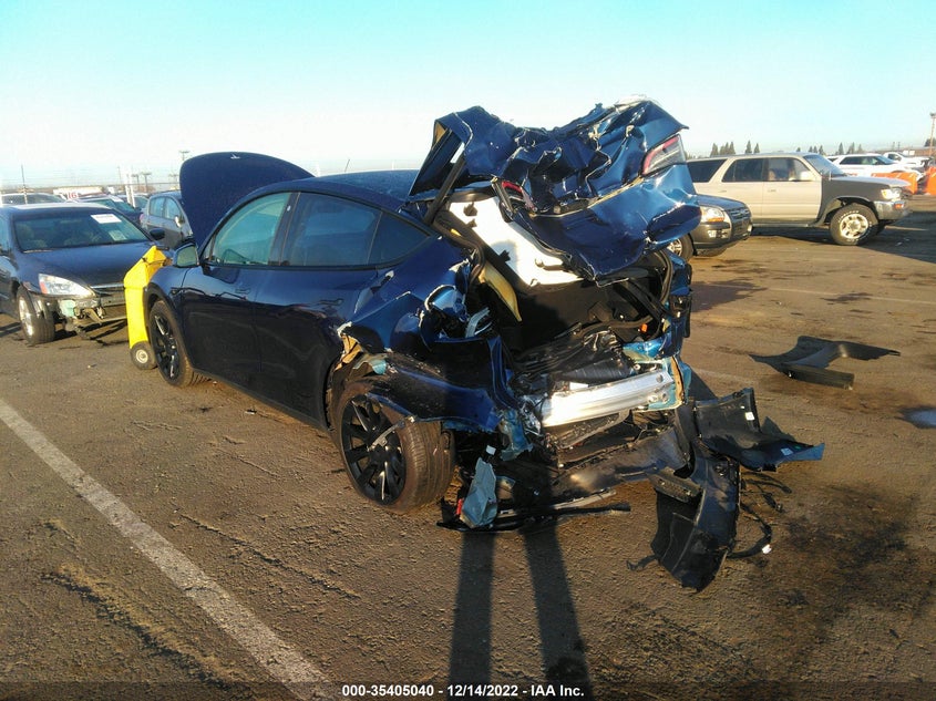 VIN 7SAYGDEE7NF364048 2022 TESLA MODEL Y LONG RANGE