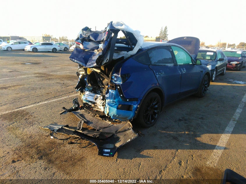 VIN 7SAYGDEE7NF364048 2022 TESLA MODEL Y LONG RANGE