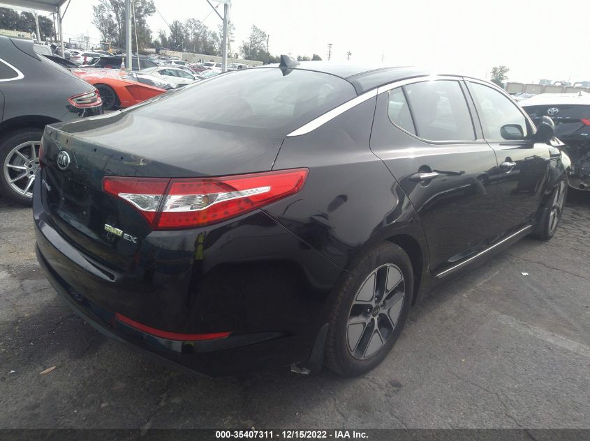 2013 KIA OPTIMA HYBRID EX KNAGM4ADXD5058005