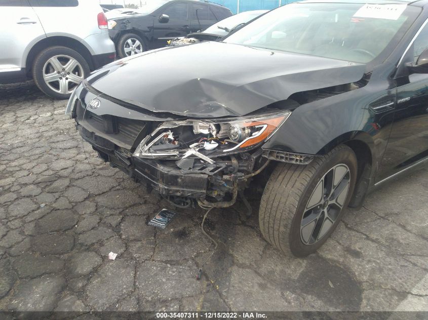2013 KIA OPTIMA HYBRID EX KNAGM4ADXD5058005