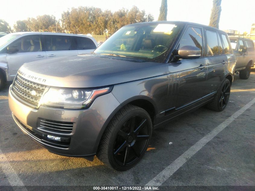 2015 LAND ROVER RANGE ROVER HSE SALGS2VFXFA225393