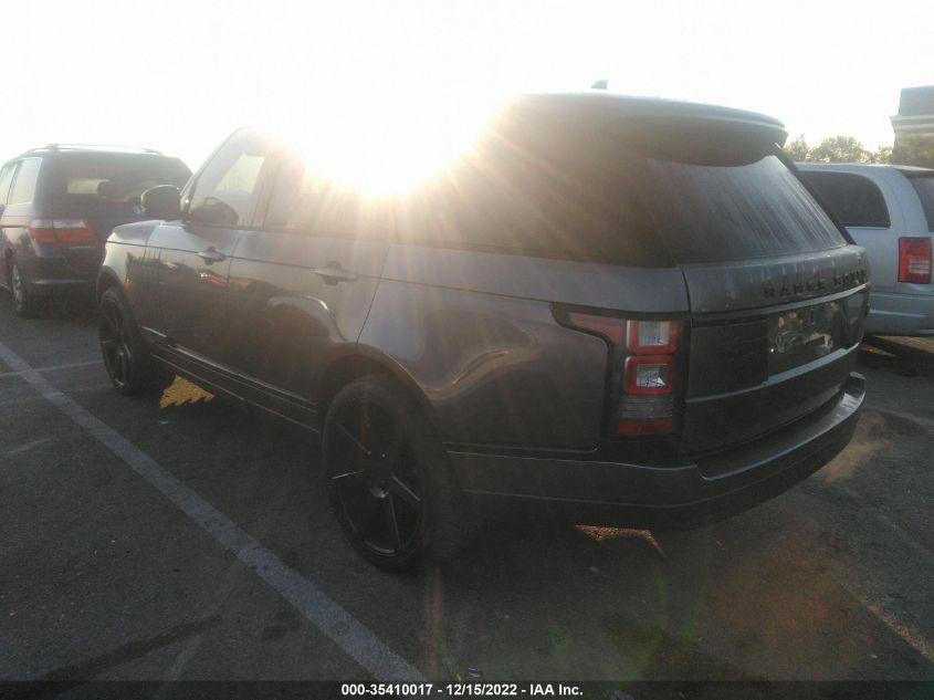 2015 LAND ROVER RANGE ROVER HSE SALGS2VFXFA225393