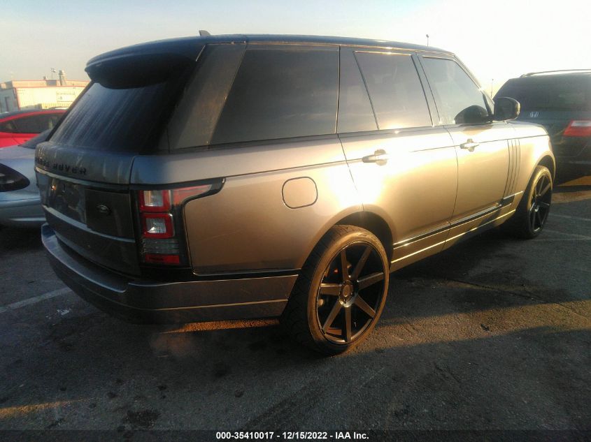 2015 LAND ROVER RANGE ROVER HSE SALGS2VFXFA225393