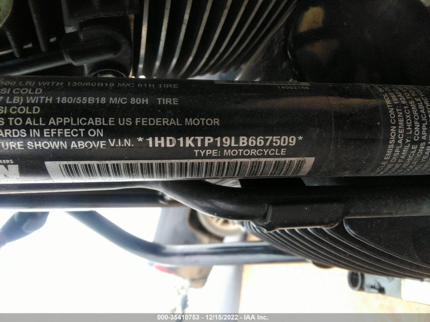 2020 HARLEY-DAVIDSON FLTRXS 1HD1KTP19LB667509