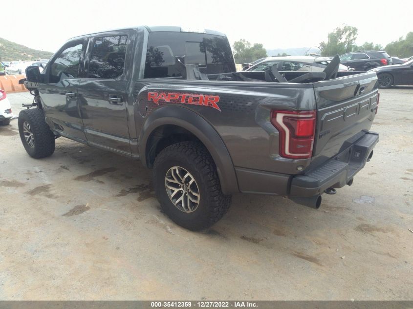 2018 FORD F-150 RAPTOR - 1FTFW1RG7JFE71138