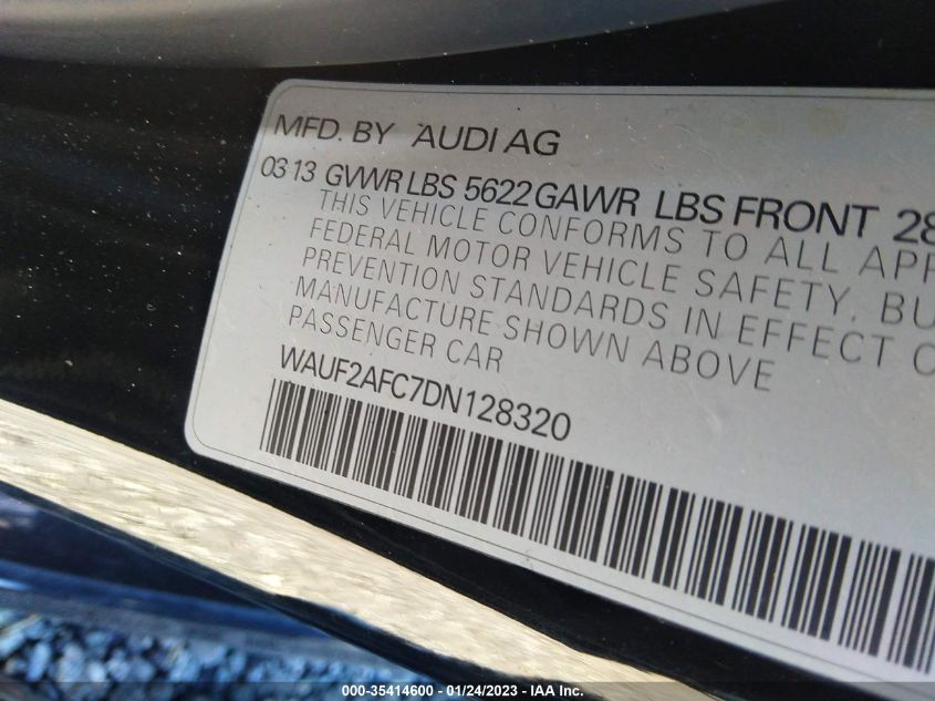 2013 AUDI S6 PRESTIGE - WAUF2AFC7DN128320