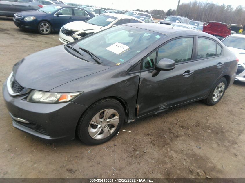 2013 HONDA CIVIC SDN LX 2HGFB2F57DH574374