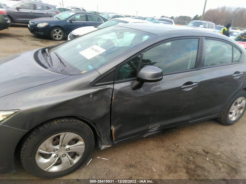 2013 HONDA CIVIC SDN LX 2HGFB2F57DH574374
