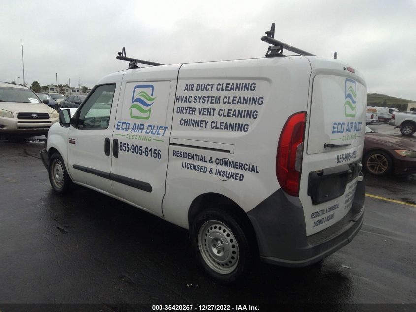 2015 RAM PROMASTER CITY CARGO VAN TRADESMAN ZFBERFATXF6A70835