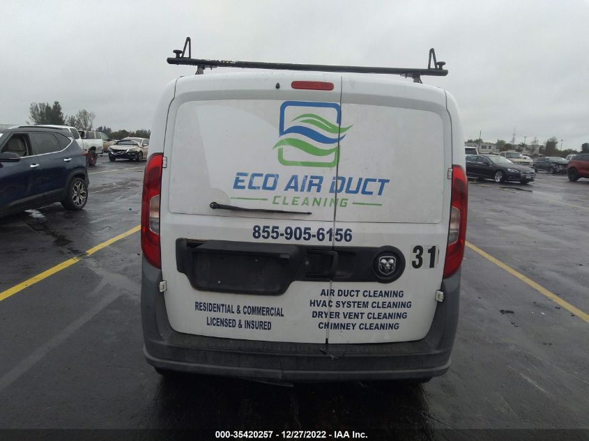 2015 RAM PROMASTER CITY CARGO VAN TRADESMAN ZFBERFATXF6A70835