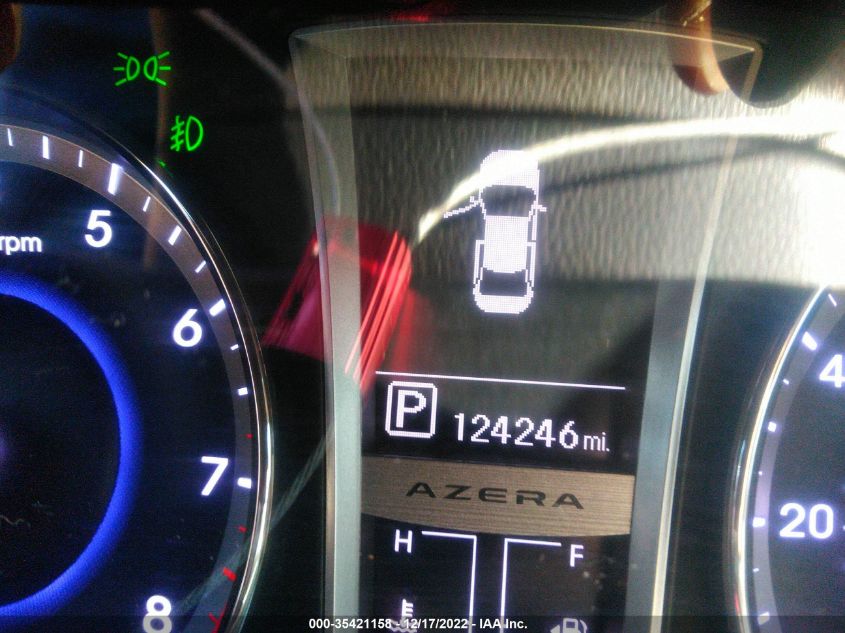 2014 HYUNDAI AZERA KMHFG4JG9EA349471
