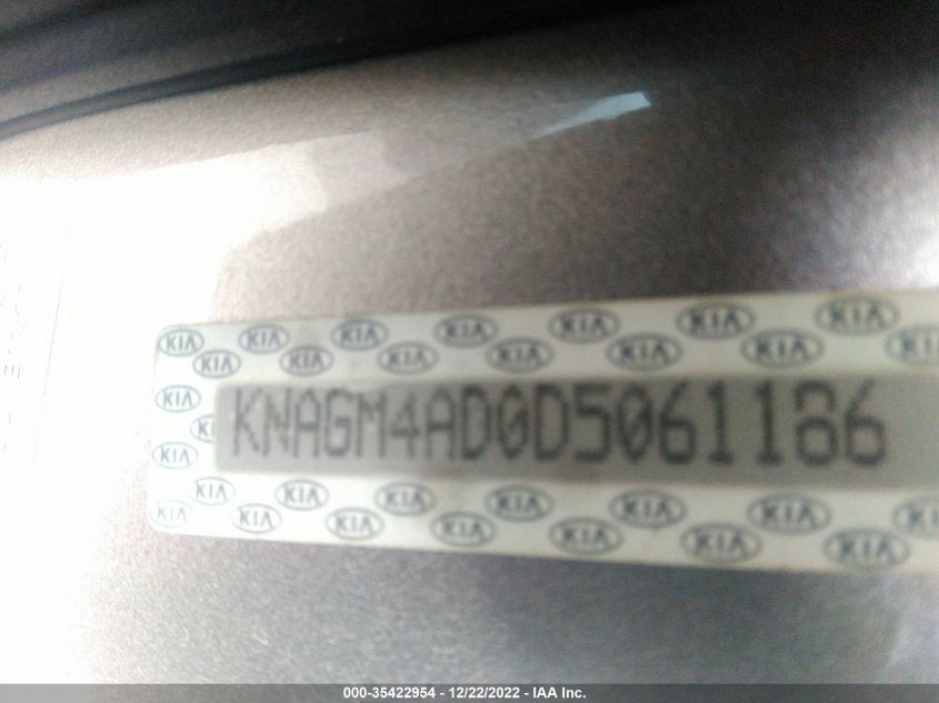 2013 KIA OPTIMA HYBRID LX - KNAGM4AD0D5061186