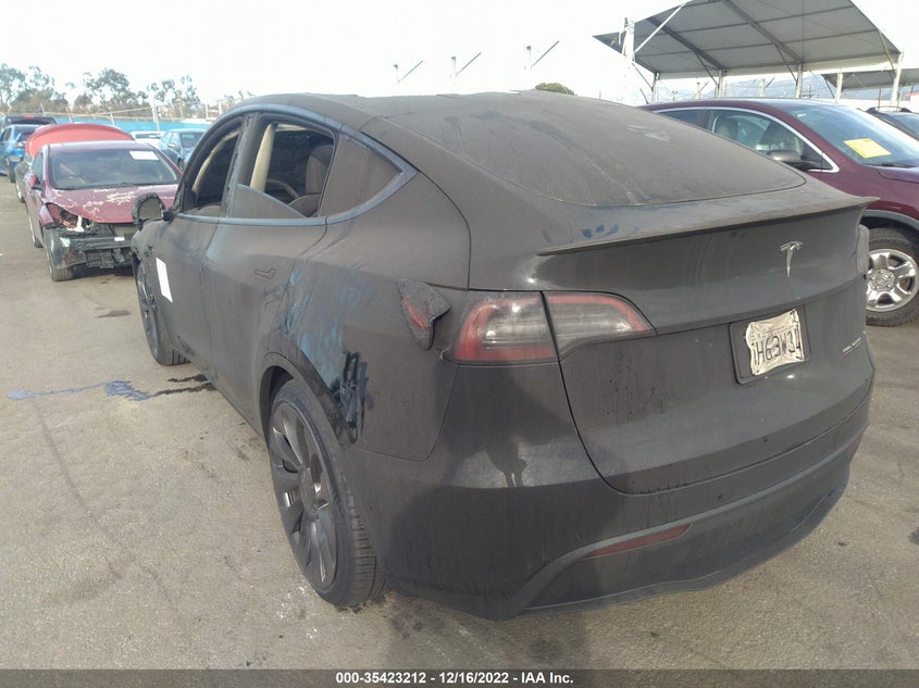 VIN 7SAYGDEF0NF551009 2022 TESLA MODEL Y PERFORMANCE