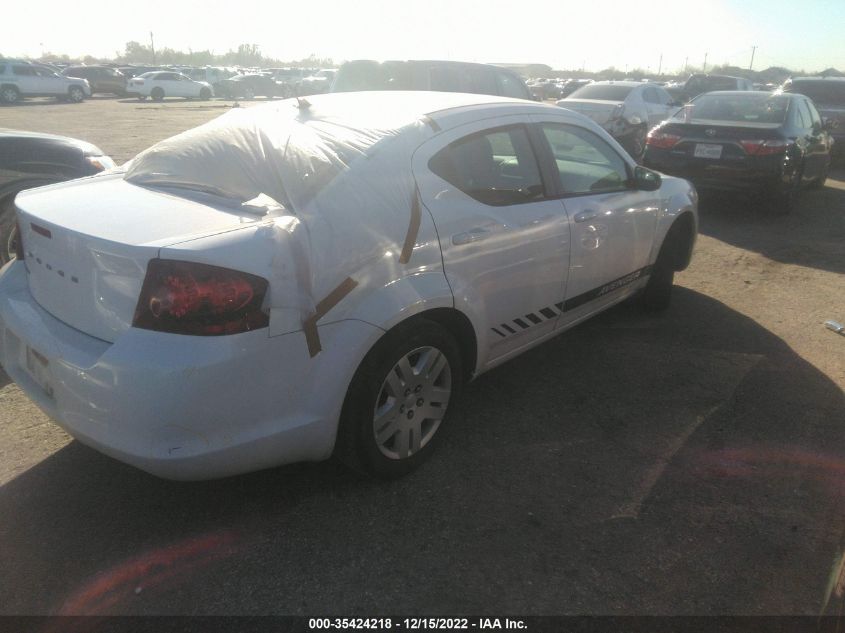 2013 DODGE AVENGER SE 1C3CDZAB0DN638574