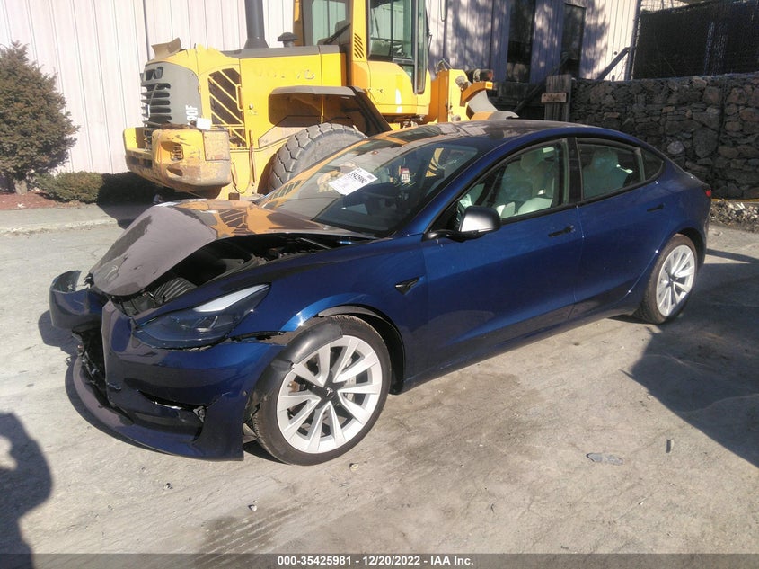 VIN 5YJ3E1EB0MF916084 2021 TESLA MODEL 3 LONG RANGE