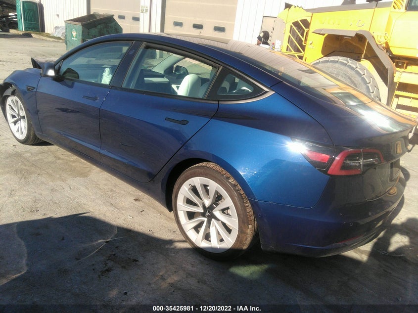 VIN 5YJ3E1EB0MF916084 2021 TESLA MODEL 3 LONG RANGE