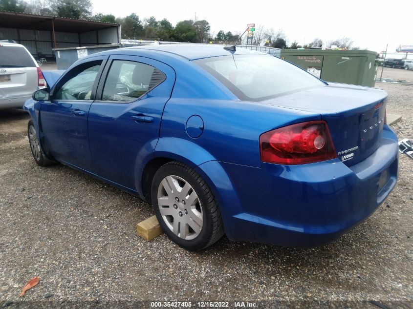 2013 DODGE AVENGER SE 1C3CDZAB7DN540433