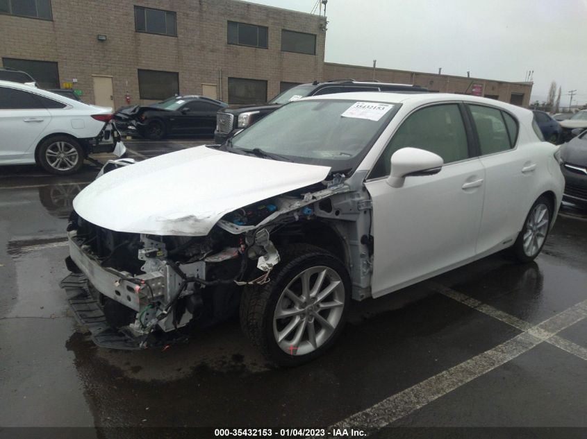 2013 LEXUS CT 200H HYBRID JTHKD5BH2D2166705