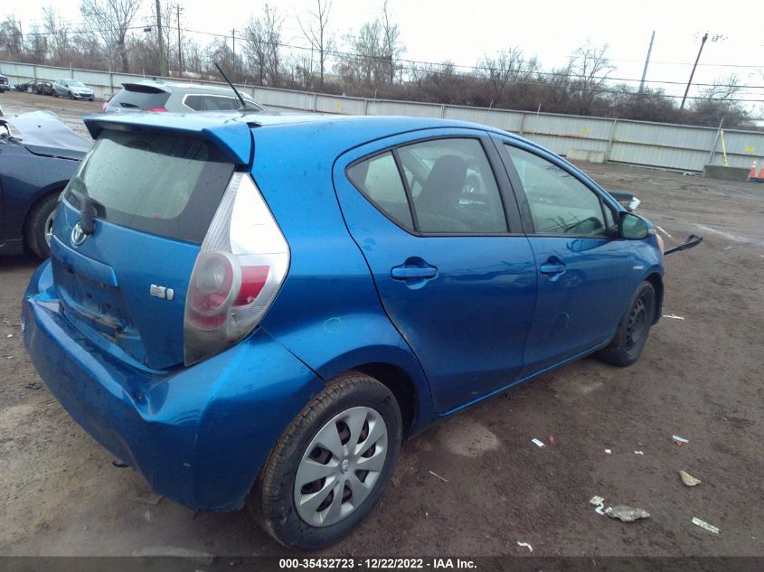 2013 TOYOTA PRIUS C ONE/TWO/THREE/FOUR JTDKDTB33D1548936