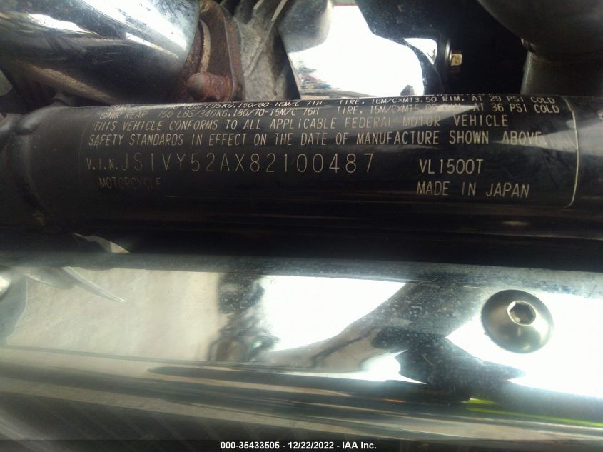 2008 SUZUKI VL1500 JS1VY52AX82100487