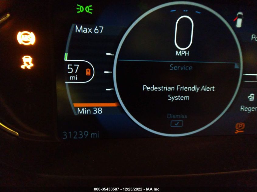 2019 CHEVROLET BOLT EV PREMIER 1G1FZ6S01K4135542