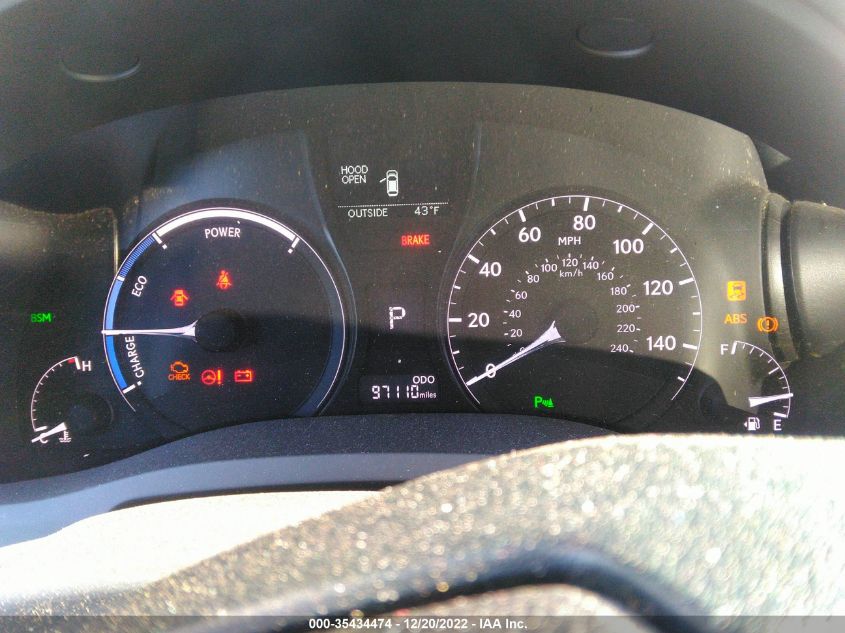 2013 LEXUS RX 450H JTJBC1BA4D2065176