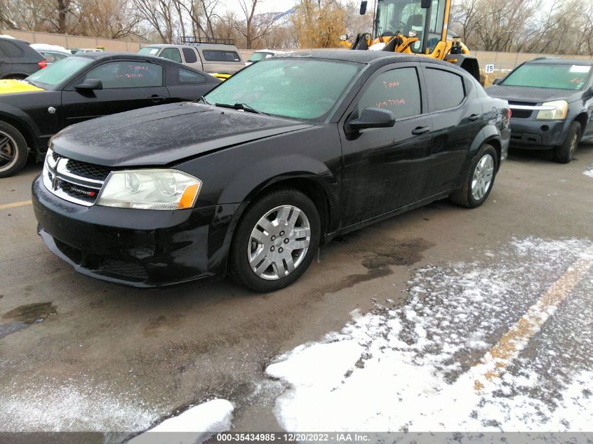 2013 DODGE AVENGER SE 1C3CDZAB9DN771303