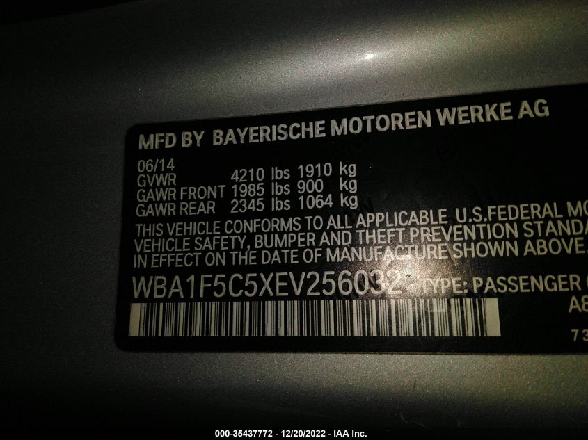 2014 BMW 228I WBA1F5C5XEV256032
