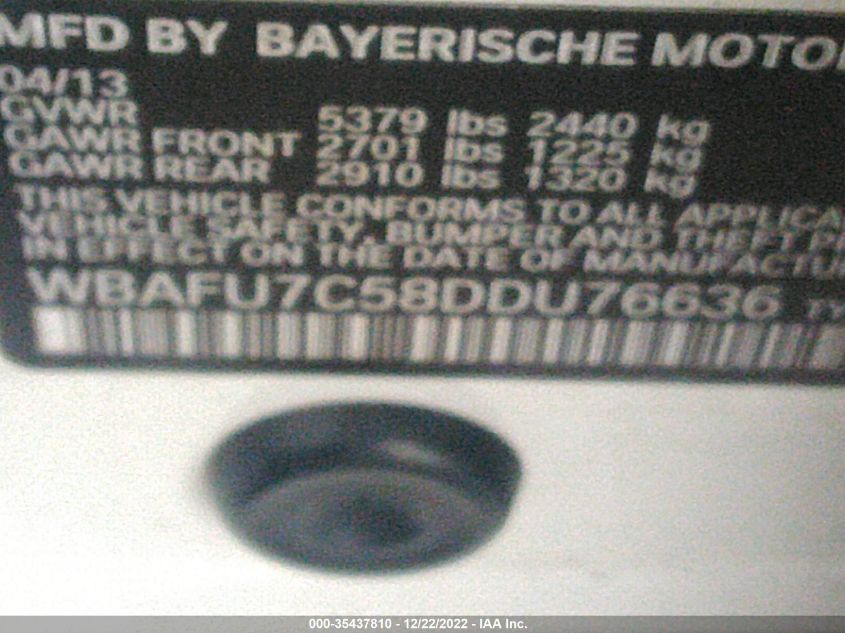 2013 BMW 535I XDRIVE - WBAFU7C58DDU76636