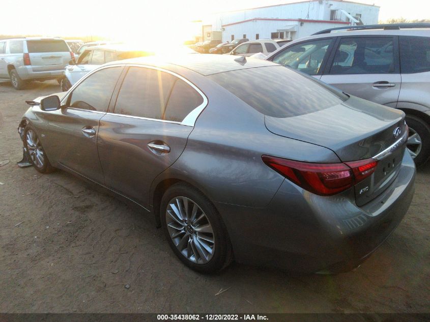 VIN JN1EV7ARXLM252965 2020 INFINITI Q50 3.0T LUXE