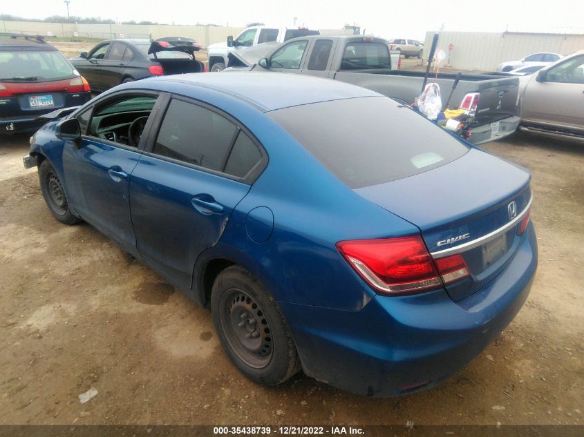 2013 HONDA CIVIC SDN LX 19XFB2F58DE050161