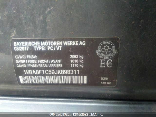 2018 BMW 328D XDRIVE WBA8F1C59JK898311