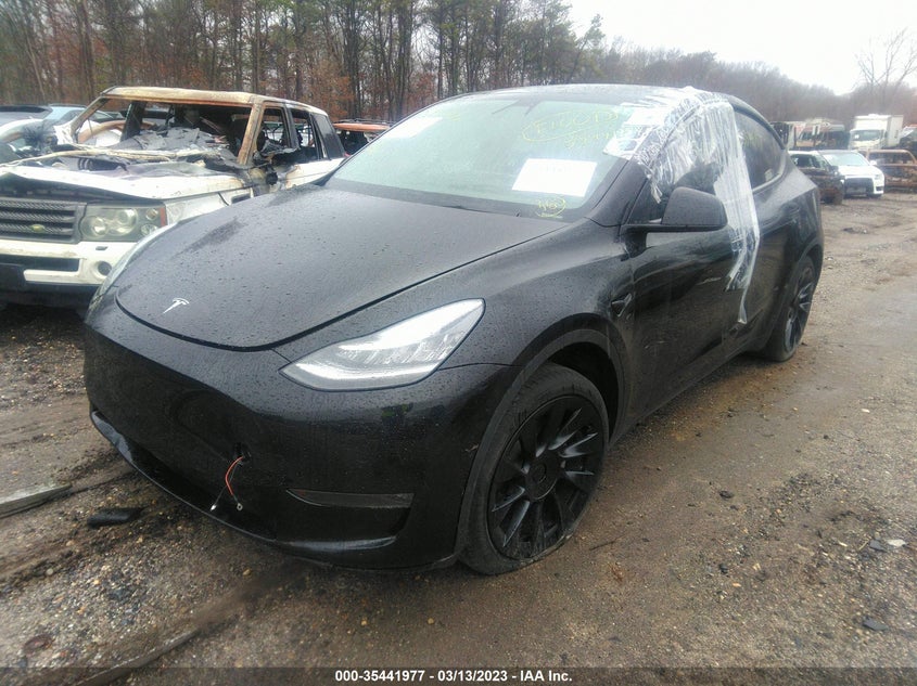 VIN 5YJYGDEE8MF092539 2021 TESLA MODEL Y LONG RANGE