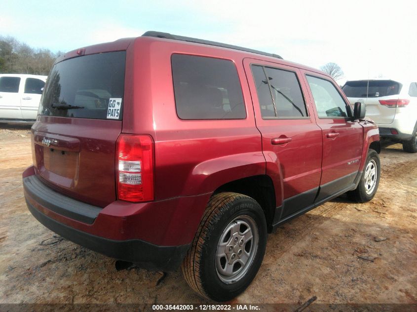 2014 JEEP PATRIOT SPORT 1C4NJPBAXED690180