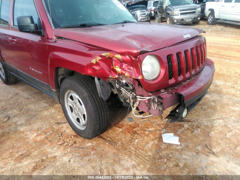 2014 JEEP PATRIOT SPORT 1C4NJPBAXED690180