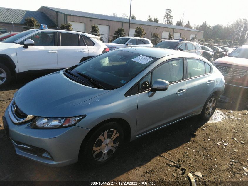 2013 HONDA CIVIC HYBRID 19XFB4F22DE003631