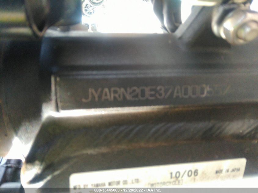2007 YAMAHA YZFR1 JYARN20E37A000557