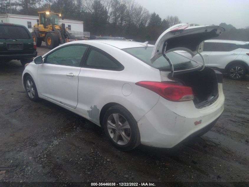 2013 HYUNDAI ELANTRA COUPE GS PZEV KMHDH6AE6DU002563