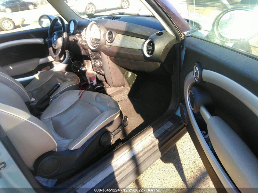 2013 MINI COOPER HARDTOP WMWSU3C56DT370666