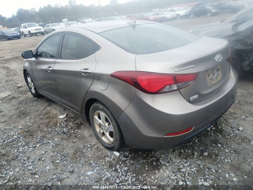 2015 HYUNDAI ELANTRA SE - 5NPDH4AE2FH555054