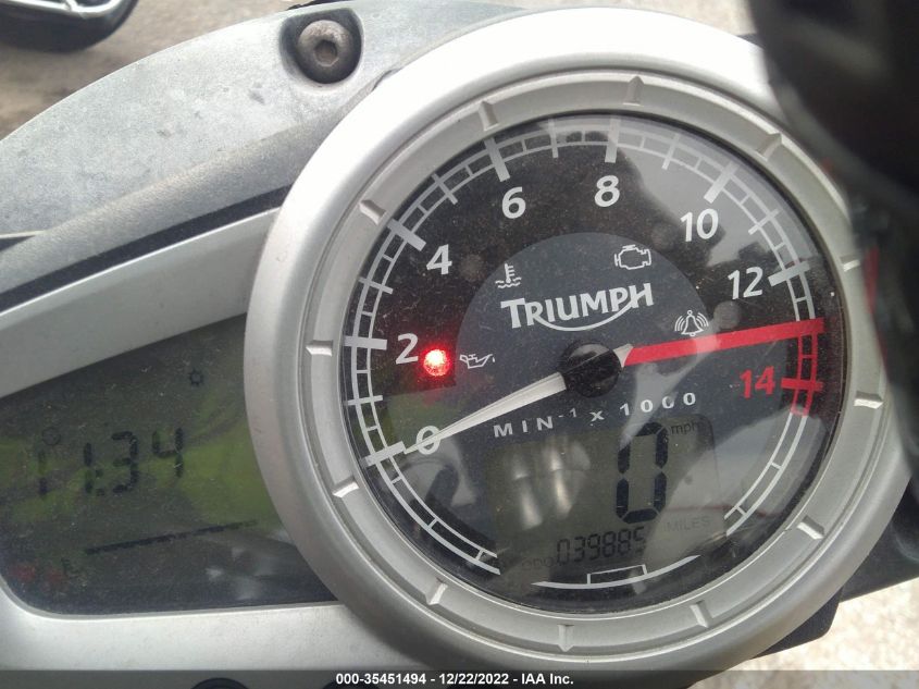 2009 TRIUMPH MOTORCYCLE STREET TRIPLE 675 SMTD01NE49J377290