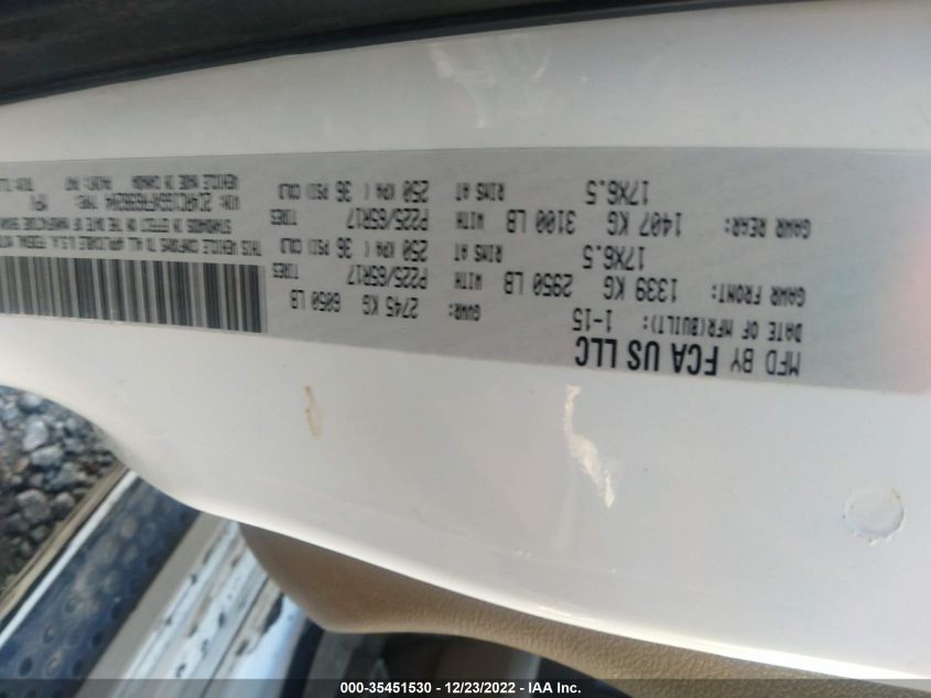 2015 CHRYSLER TOWN & COUNTRY LIMITED PLATINUM - 2C4RC1GGXFR698204