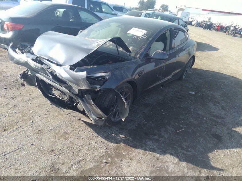 VIN 5YJ3E1EB3MF001990 2021 TESLA MODEL 3 LONG RANGE