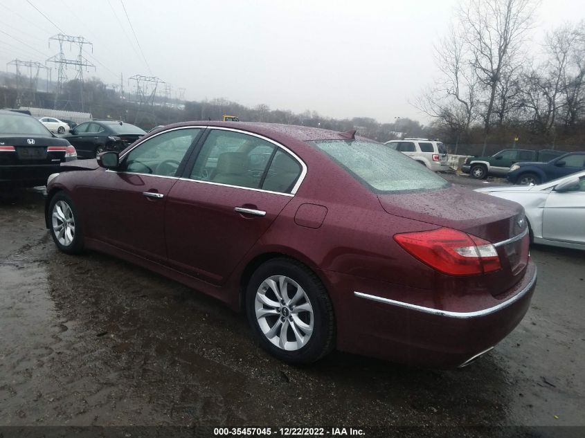 2013 HYUNDAI GENESIS 3.8L KMHGC4DD3DU212881