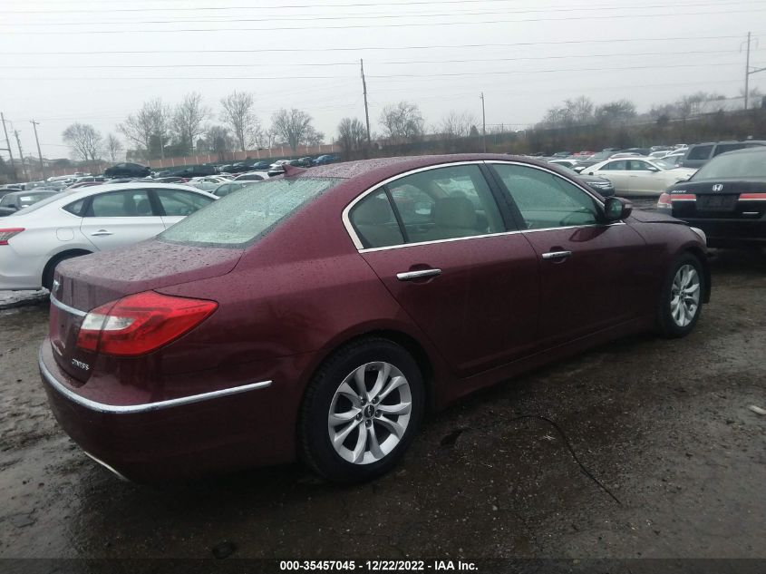 2013 HYUNDAI GENESIS 3.8L KMHGC4DD3DU212881