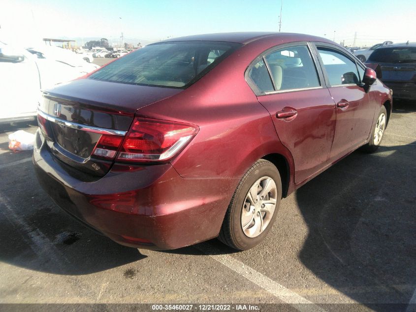 2013 HONDA CIVIC SDN LX 19XFB2F50DE282298