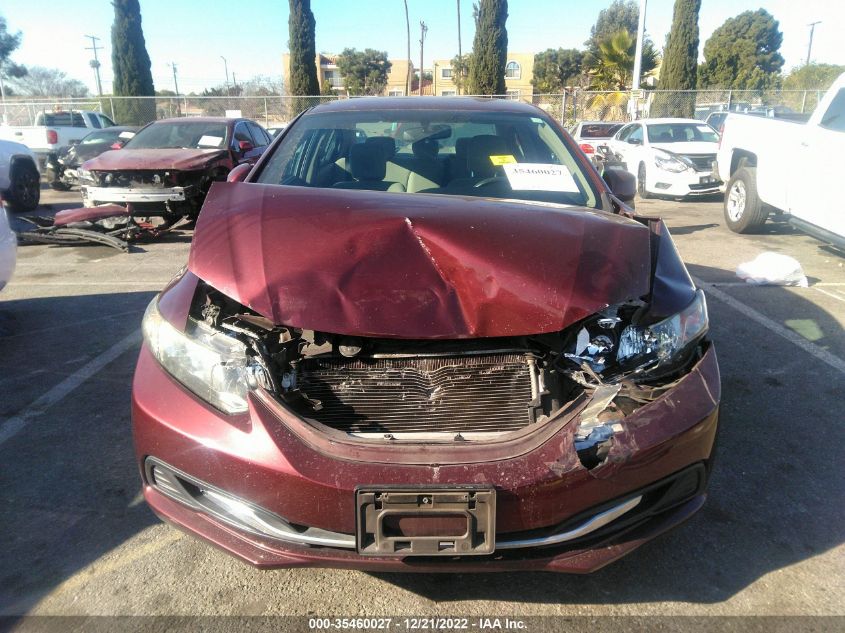 2013 HONDA CIVIC SDN LX 19XFB2F50DE282298