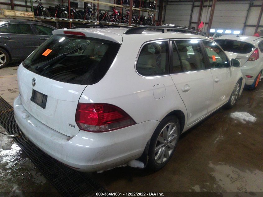 2014 VOLKSWAGEN JETTA SPORTWAGEN TDI W/SUNROOF 3VWPL7AJ2EM611669