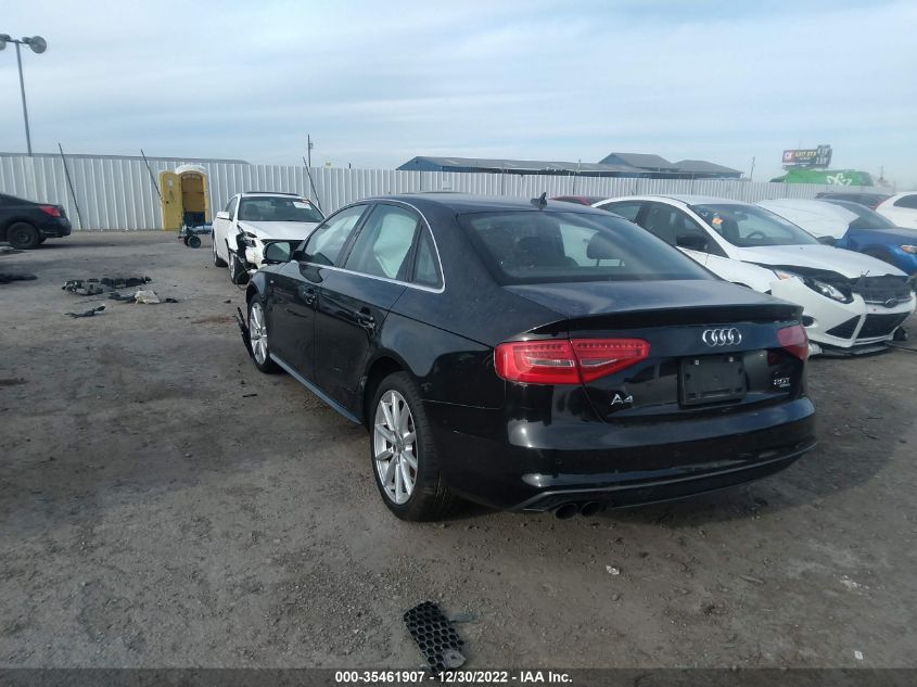 2014 AUDI A4 PREMIUM PLUS WAUFFAFL2EN026008